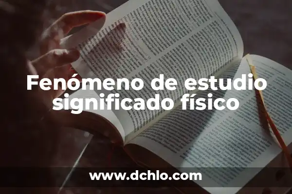El Gato de Schrödinger: Un Concepto Físico Fascinante 8 Fenómeno de estudio significado físico