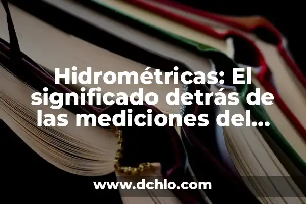 Ataxia: Entendiendo el significado detrás del término 7 Hidrométricas: El significado detrás de las mediciones del agua