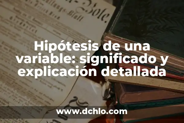 El Significado de Déficit de Crédito 8 Hipótesis de una variable: significado y explicación detallada