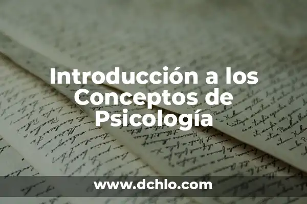 Introducción al significado del valor de verdad 8 Introducción a los Conceptos de Psicología