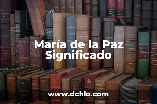 Significado de Signo y Símbolo Católico 4 María de la Paz Significado