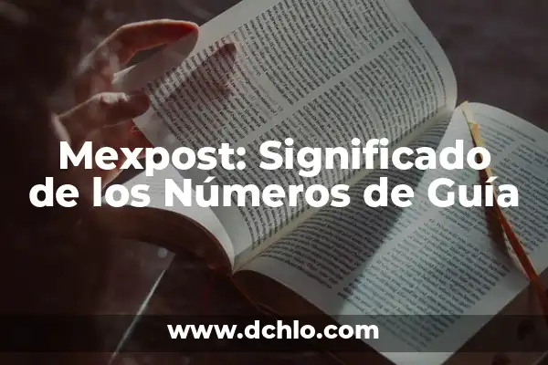 El Significado Bíblico de los Números 5 Mexpost: Significado de los Números de Guía