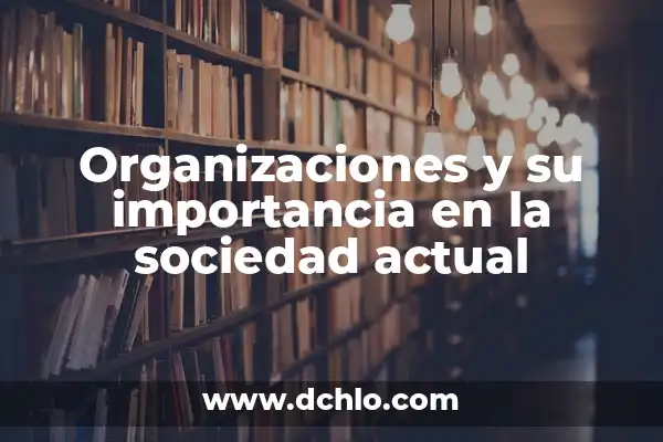 El Valor del Pluralismo en la Sociedad Actual 8 Organizaciones y su importancia en la sociedad actual