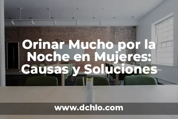 Orinar Cada Dos Horas por la Noche: ¿Es Normal o Un Problema de Salud? 6 Orinar Mucho por la Noche en Mujeres: Causas y Soluciones