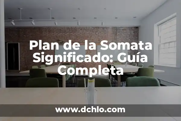 Significado de Salir en Buen Plan 5 Plan de la Somata Significado: Guía Completa