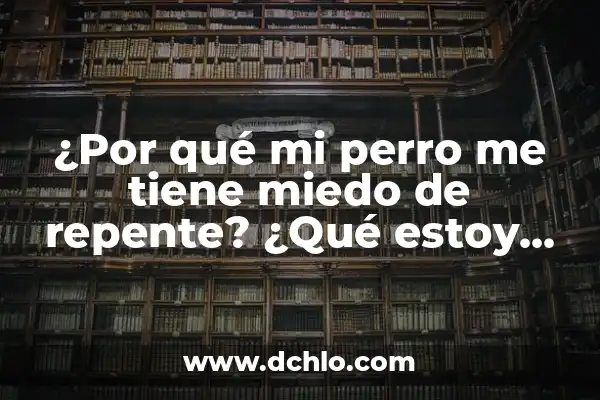 Como hacer para que mi perro no ladre en casa 7 ¿Por qué mi perro me tiene miedo de repente? ¿Qué estoy haciendo mal?