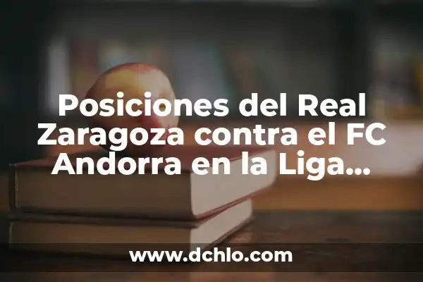 Cuántas Jornadas Tiene la Liga Española: Todo lo que Debes Saber 4 Posiciones del Real Zaragoza contra el FC Andorra en la Liga SmartBank