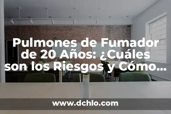 El Olor a Lejía es Perjudicial: ¿Cuáles son los Riesgos para la Salud? 3 Pulmones de Fumador de 20 Años: ¿Cuáles son los Riesgos y Cómo Prevenirlos?