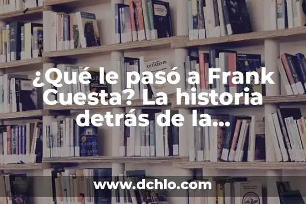 ¿Qué ha pasado con Álvaro Prieto? La verdad sobre su desaparición 4 ¿Qué le pasó a Frank Cuesta? La historia detrás de la desaparición del presentador de TV