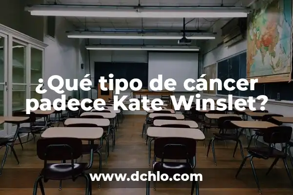 Kate Middleton y el cáncer: Separando la realidad de la ficción 8 ¿Qué tipo de cáncer padece Kate Winslet?