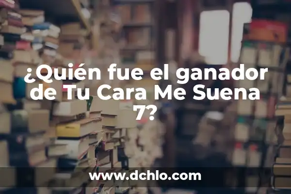 ¿Quién es Conchita, la ganadora de Tu Cara Me Suena? 4 ¿Quién fue el ganador de Tu Cara Me Suena 7?