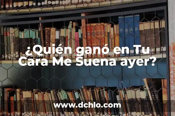¿Quién es Conchita, la ganadora de Tu Cara Me Suena? 5 ¿Quién ganó en Tu Cara Me Suena ayer?