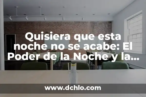 ¿Por qué sube la tensión por la noche? - Causas y Soluciones 6 Quisiera que esta noche no se acabe: El Poder de la Noche y la Música