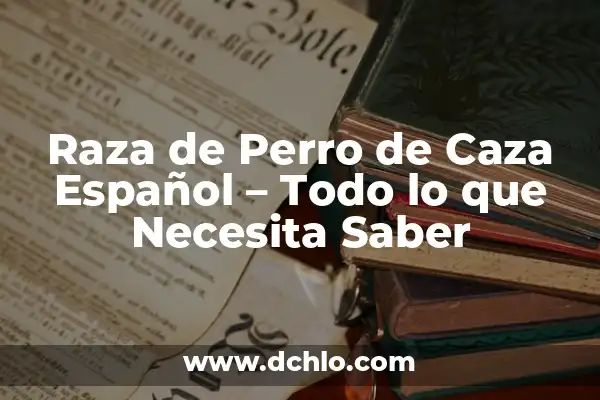 Lotería Nacional del 13 de Enero: Todo lo que Necesita Saber 5 Raza de Perro de Caza Español – Todo lo que Necesita Saber