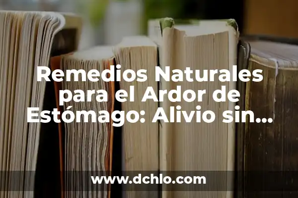 Remedios Naturales y Efectivos para la Caída del Cabello 6 Remedios Naturales para el Ardor de Estómago: Alivio sin Medicamentos