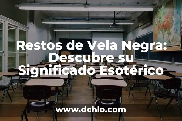 Cómo hacer un relajante de cabello en casa 8 Restos de Vela Negra: Descubre su Significado Esotérico