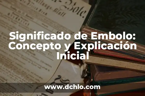 24m Periodo de Apertura Significado: La Clave del Éxito Inicial 8 Significado de Embolo: Concepto y Explicación Inicial