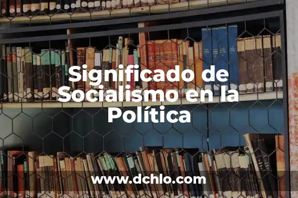 El Significado de Sentarse a la Izquierda 3 Significado de Socialismo en la Política