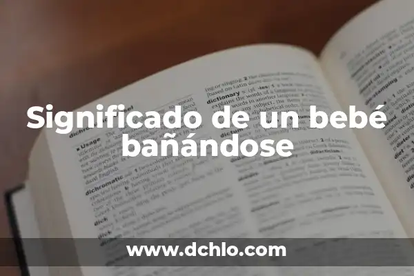 Buscar el significado del nombre Damian 8 Significado de un bebé bañándose