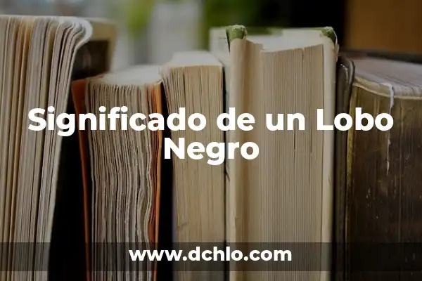 Tatuajes de Lobo y su Significado: Un Arte con Historia 3 Significado de un Lobo Negro