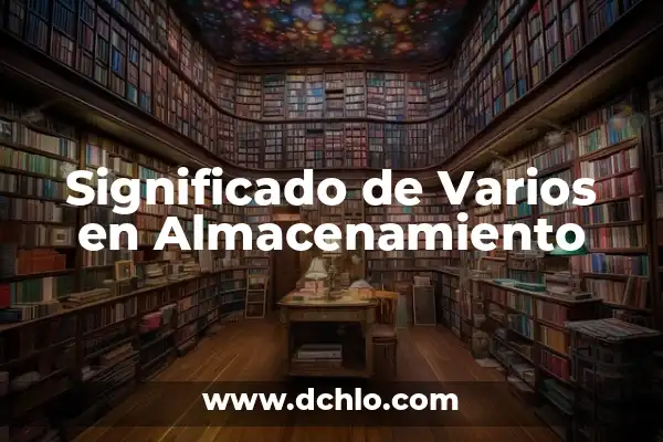 Unificar varios PDF en uno gratis: Guía completa y detallada 8 Significado de Varios en Almacenamiento