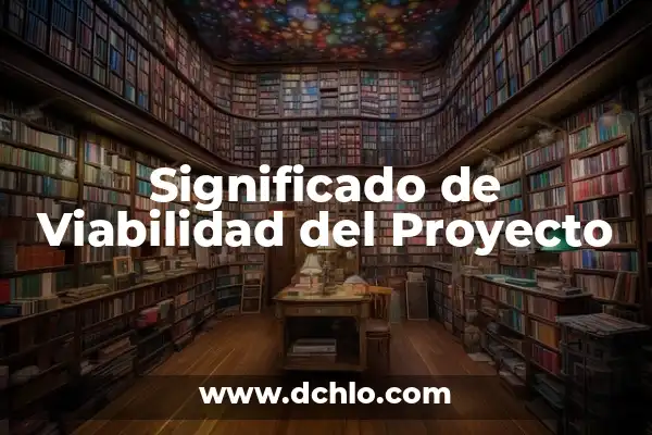 Ideas de negocios con significado y viabilidad 8 Significado de Viabilidad del Proyecto