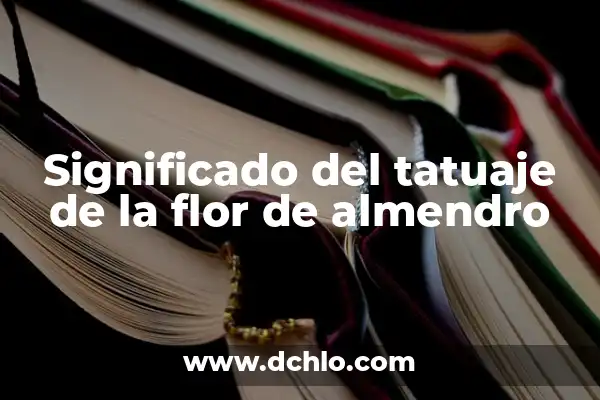 Significado de Sépalos de la Flor 8 Significado del tatuaje de la flor de almendro