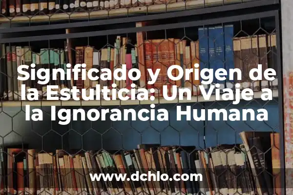 Ignorancia de la Cuestión Significado: Un Análisis Profundo 5 Significado y Origen de la Estulticia: Un Viaje a la Ignorancia Humana