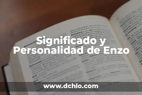 Significado del Test de BAEP 6 Significado y Personalidad de Enzo