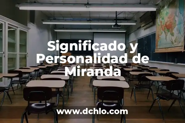 Significado del Test de BAEP 4 Significado y Personalidad de Miranda