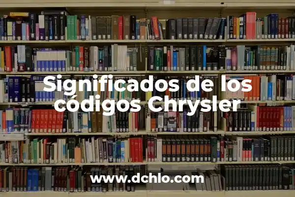 El Lenguaje Oculto de Nuestros Dedos 5 Significados de los códigos Chrysler