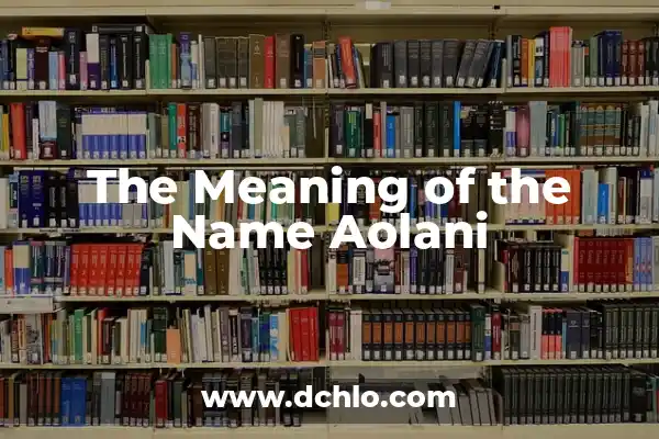 The Ultimate Guide to the Half Time Show of the Super Bowl 8 The Meaning of the Name Aolani