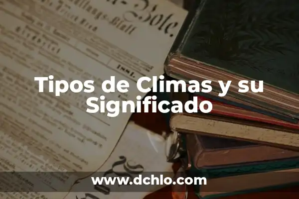 Tipos de elfos y su significado 6 Tipos de Climas y su Significado