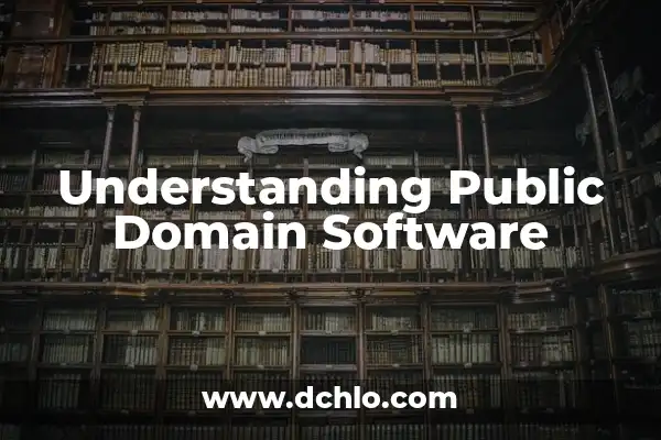 El Significado de Escato: Understanding Resource Scarcity 5 Understanding Public Domain Software