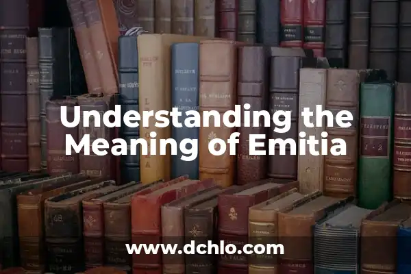 Google Books y el significado de los nombres 7 Understanding the Meaning of Emitia
