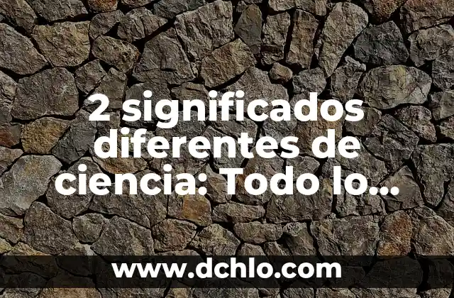 El Significado de Somática y Su Importancia en Diferentes Campos 6 2 significados diferentes de ciencia: Todo lo que debes saber