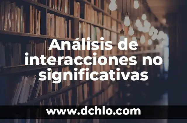 Análisis del significado de estrategia 4 Análisis de interacciones no significativas