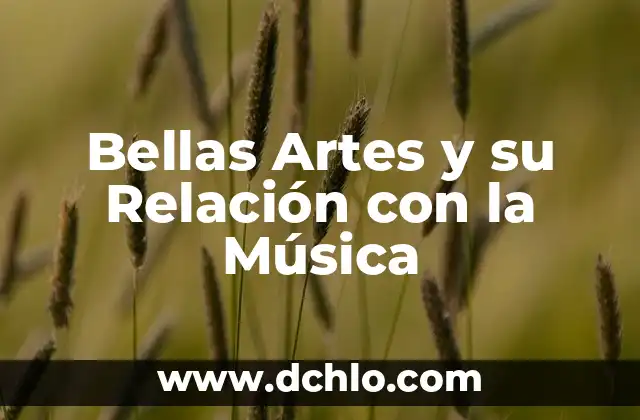 El Instituto Nacional de Bellas Artes y su Relevancia Cultural 4 Bellas Artes y su Relación con la Música