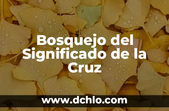 Homiletica 2: Significado de Bosquejo en la Predicación 4 Bosquejo del Significado de la Cruz