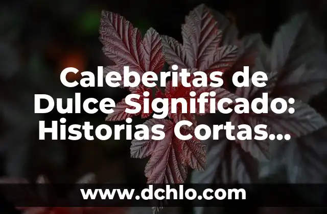 Mensaje Significativo de una Canción 5 Caleberitas de Dulce Significado: Historias Cortas con un Mensaje Especial