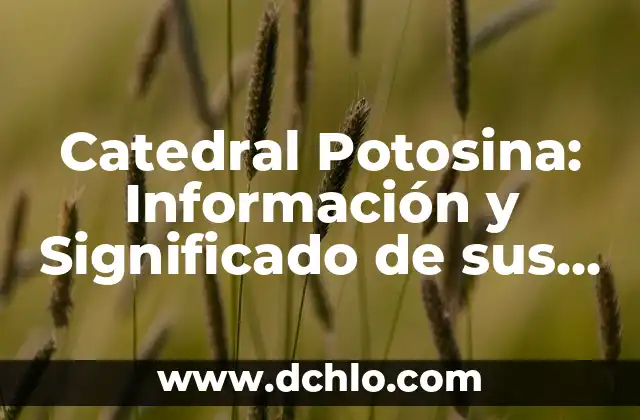 El significado de las torres: Un enfoque en su importancia histórica y cultural 4 Catedral Potosina: Información y Significado de sus Torres