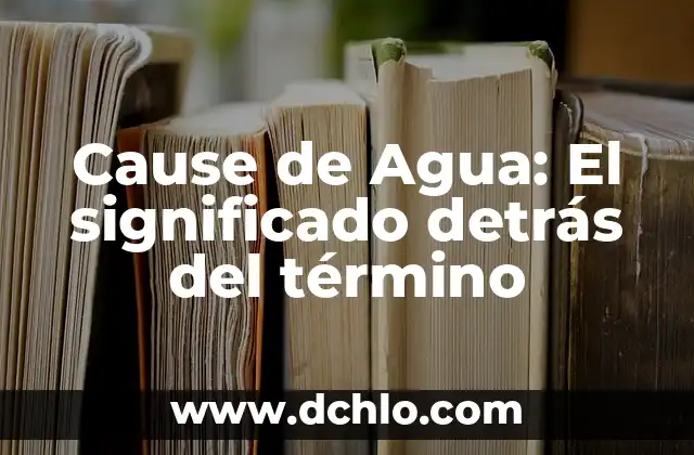 Significado de Ximena en Griego 5 Cause de Agua: El significado detrás del término