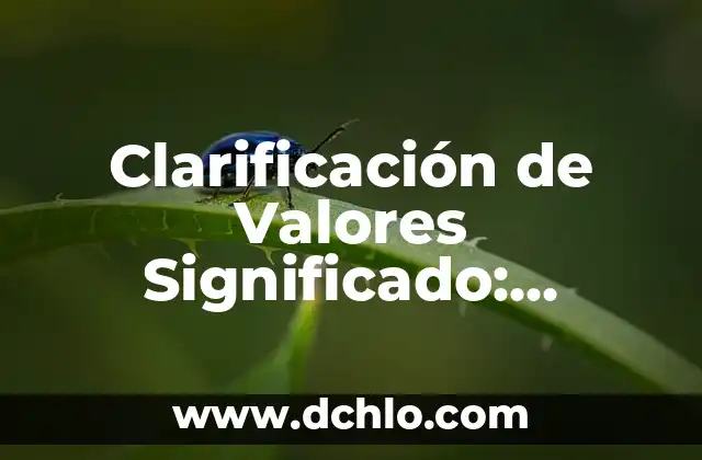 Palabra de Boy Scout: Un Compromiso con Valores 6 Clarificación de Valores Significado: Entendiendo su Importancia