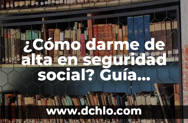 Cómo Darme de Baja en Comisiones Obreras de forma Segura y Efectiva 3 ¿Cómo darme de alta en seguridad social? Guía práctica para españoles