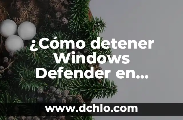Cómo hacer un autorun para USB Windows 10 5 ¿Cómo detener Windows Defender en Windows 11?