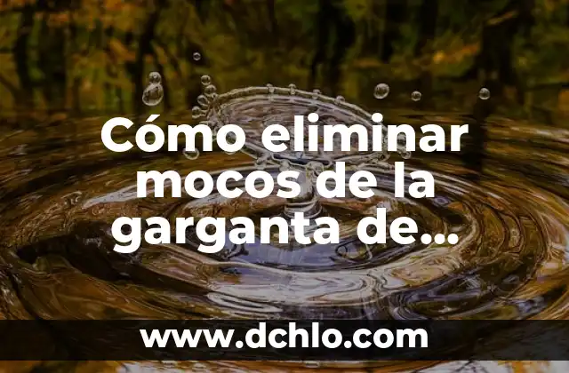 ¿Cómo dar de baja a una cuenta de Facebook de manera definitiva? 4 Cómo eliminar mocos de la garganta de manera natural y rápida