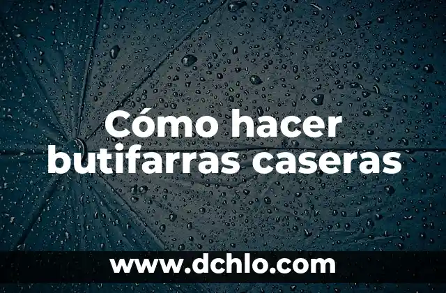 Cómo hacer pepitas caseras 3 Cómo hacer butifarras caseras