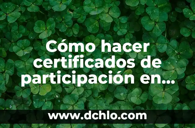 Como hacer un crucigrama en Word 6 Cómo hacer certificados de participación en Word