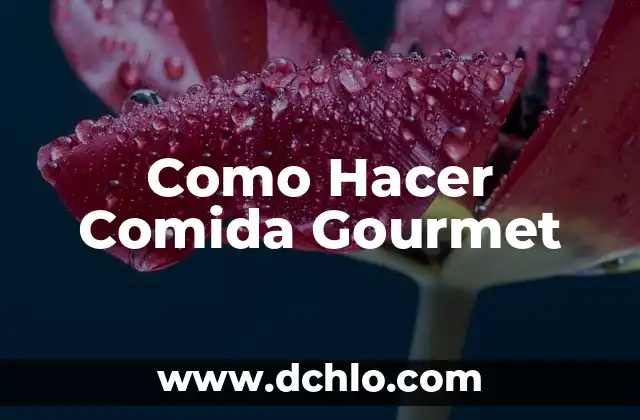 Cómo hacer helados gourmet 3 Como Hacer Comida Gourmet