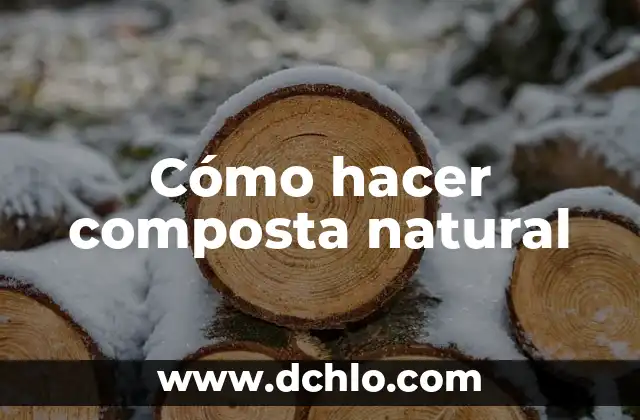 Cómo hacer cera natural para depilar 3 Cómo hacer composta natural